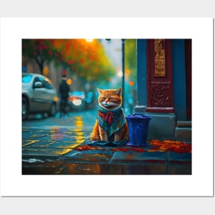 Ginger Cat - Beggar Posters and Art